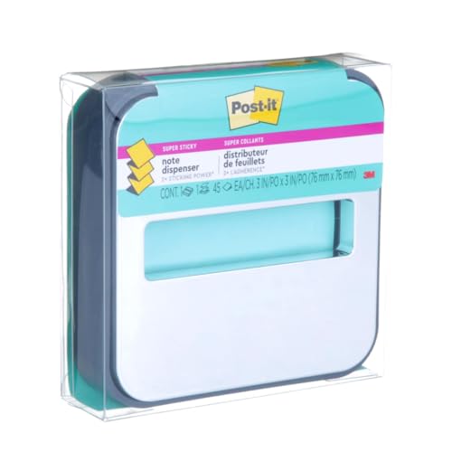 Post-it Sticky Note Dispenser with Super Sticky Notes - Black Base