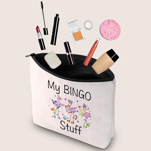 Funny Bingo Gift Cosmetic Makeup Bag - Lucky B Lover Storage Organizer