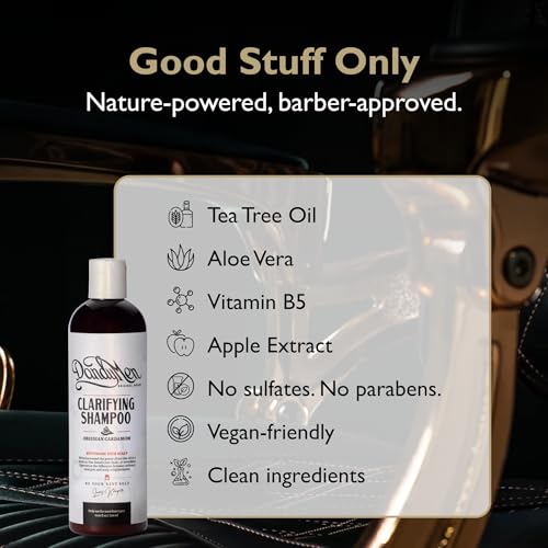Tea Tree Clarifying Shampoo for Men with Aloe Vera - 11.83 oz