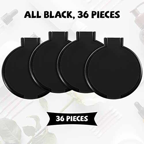 Yalikop 36 Pcs Black Compact Makeup Mirrors - Portable & Foldable