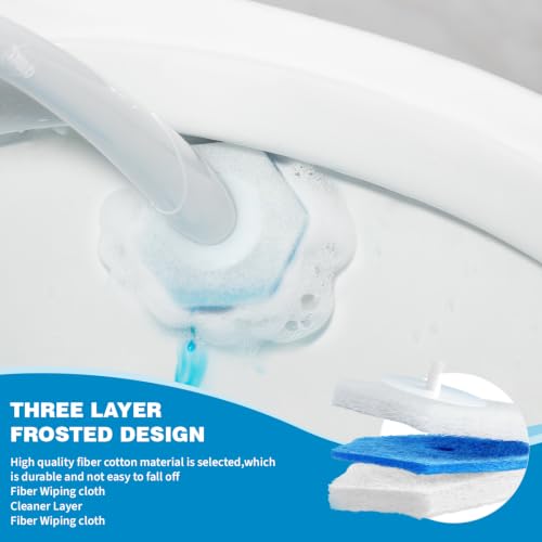 30 Toilet Wand Refills for Clorox | 3-Layer Disposable Scrubber