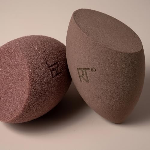 Real Techniques Bare Finish Sponge Duo - 2 Makeup Sponges for Flawless Application