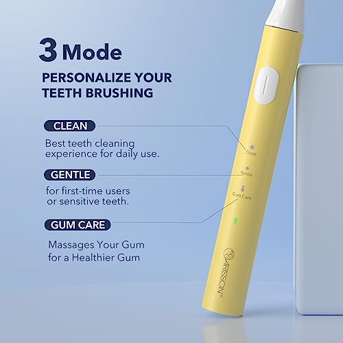 ARISSON Sonic Electric Toothbrush for Adults & Kids - White, 40,000 VPM