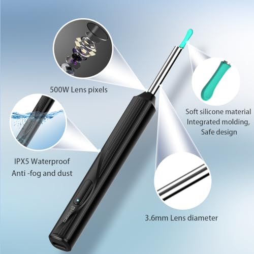 Aoriko Wireless Ear Wax Removal Tool with Camera & Light