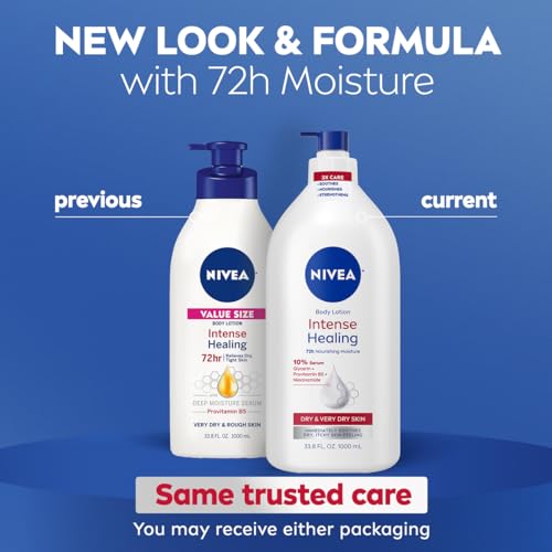 NIVEA Intense Healing Body Lotion for Very Dry Skin, 33.8 Fl Oz