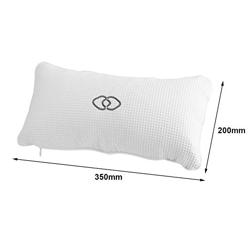 Inflatable Bath Pillow with Suction Cups for Head and Neck Support