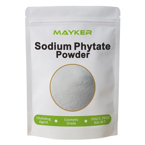 MAYKER Sodium Phytate Powder - Cosmetic Grade Chelating Agent for DIY Skincare