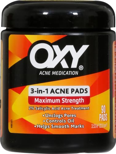 Oxy Maximum Strength Acne Treatment Pads - 90 Count (Pack of 2)
