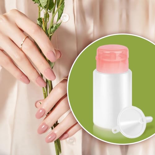 Lockable Acetone Pump Dispenser Bottle - 180ml, 2-Pack