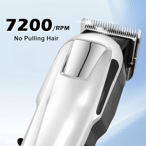 4-Pack Cordless Hair Clippers for Men - Professional Rechargeable Trimmer Set