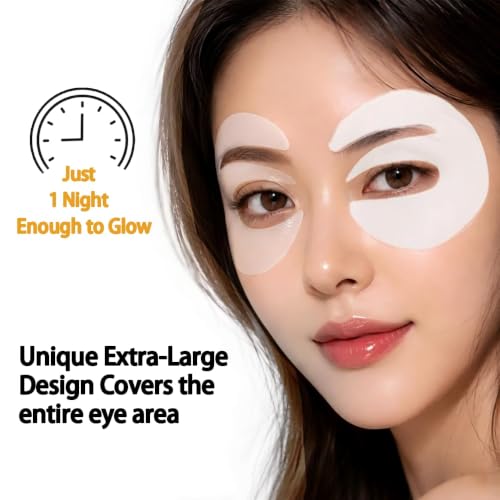 TrySafe PDRN & Calcium Under Eye Patches - 16 Pairs for Dark Circles & Wrinkles