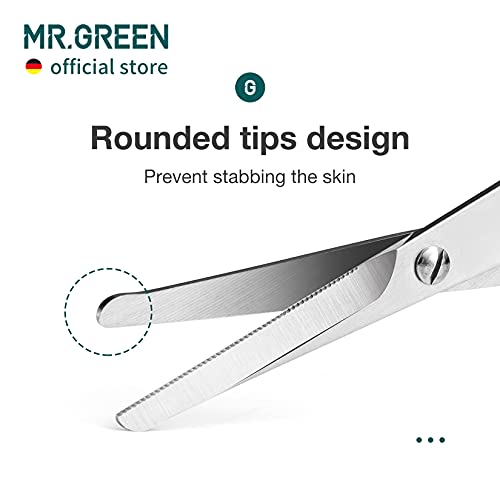 MR.GREEN Mustache Scissors Mr-2005 - Stainless Steel Facial Hair Trimmer