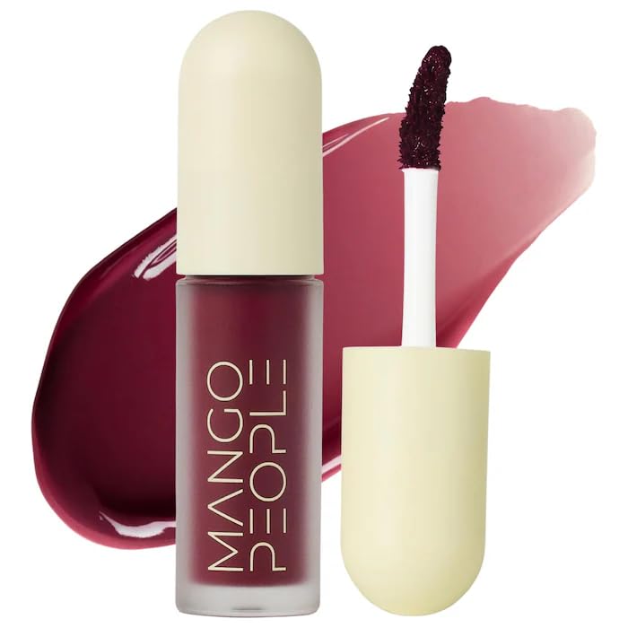 Hydrating Glossy Fruit Lip Stain - Beet Juice Deep Berry | 0.11 oz, Long-Lasting Vegan Tint