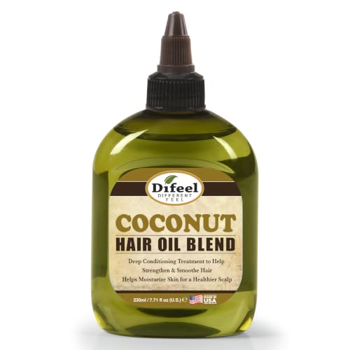 Difeel Coconut Hair Oil Blend - 2-Pack, 7.1 oz for All Hair Types