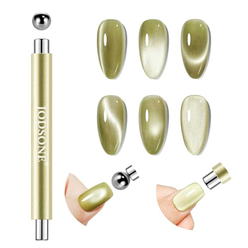 JODSONE 3-in-1 Cat Eye Magnet Nail Art Tool for DIY Effects