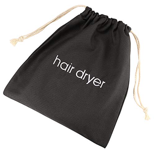 ERKXD Washable Hair Dryer Travel Bag - Drawstring Storage Pouch, 3 Pack