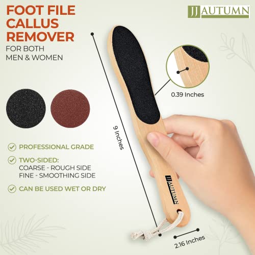Professional Foot Rasp & Callus Remover - Spa Quality Wooden Pedicure Tool