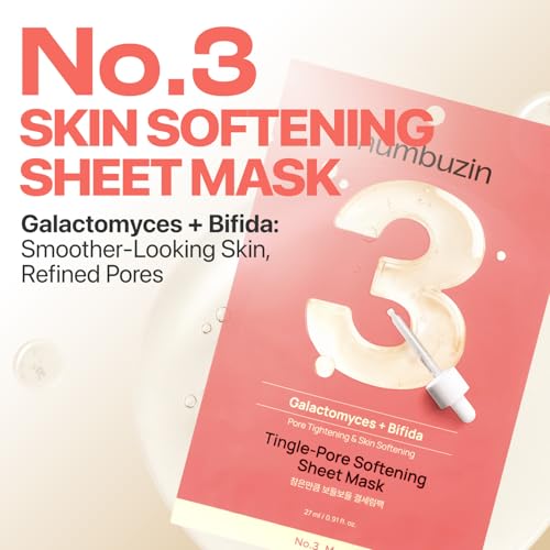 numbuzin No.3 Tingle-Pore Softening Sheet Mask - 5 Sheets