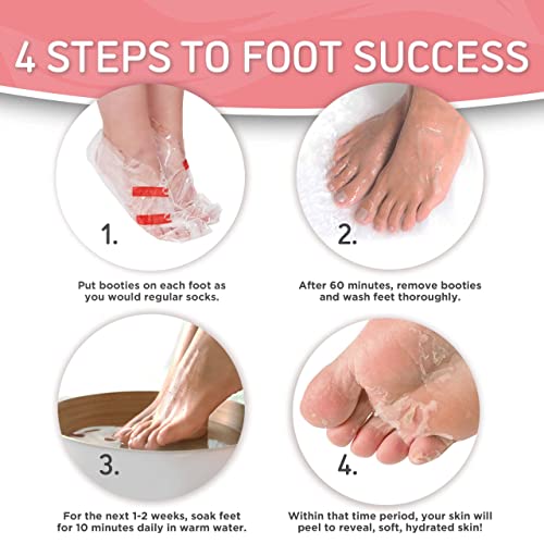 Dermora Aloe Vera Foot Peel Mask - 2 Pack for Soft, Smooth Feet