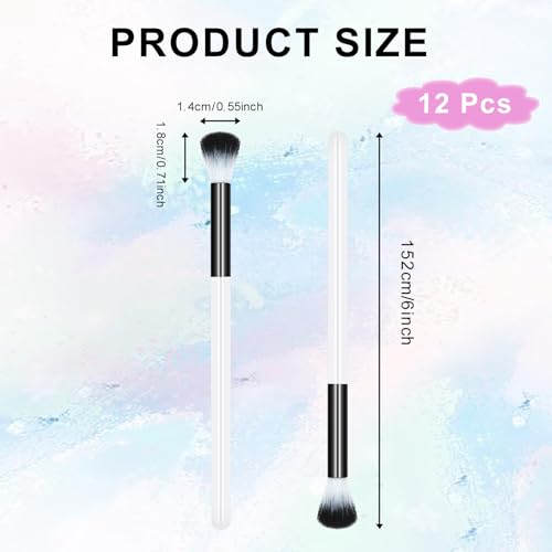12 PCS Eyelash Cleaning Brushes for Lash Extensions & Makeup