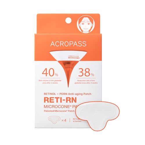Acropass Microcone Wrinkle Patches - Anti-Aging Treatment for Deep Wrinkles (4 Count)