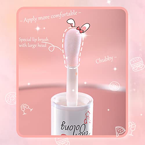 Alisesun 2Pcs Crystal Lip Oil Set - Moisturizing Hydrating Tinted Lip Gloss