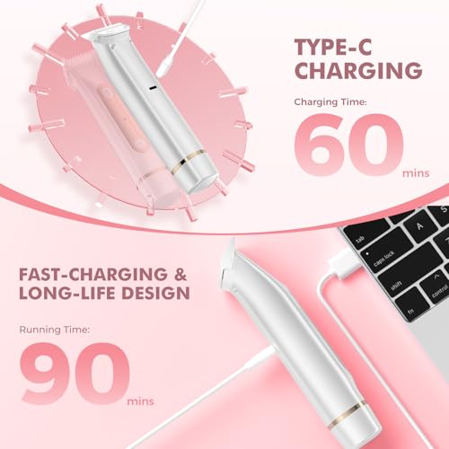 Voivey 2-in-1 Electric Bikini Trimmer & Facial Hair Remover, Waterproof