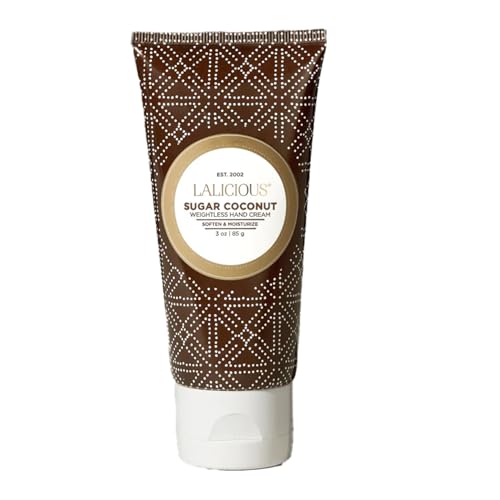 LALICIOUS Sugar Coconut Hand Cream - 3oz Moisturizing Lotion with Mango Butter