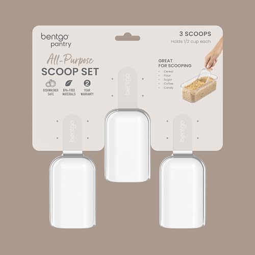 Bentgo 3-Piece BPA-Free All-Purpose Scoop Set for Pantry