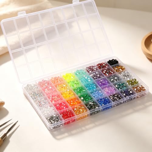 4mm Multicolored Resin Jelly Rhinestones Bedazzling Kit - 20000 PCS
