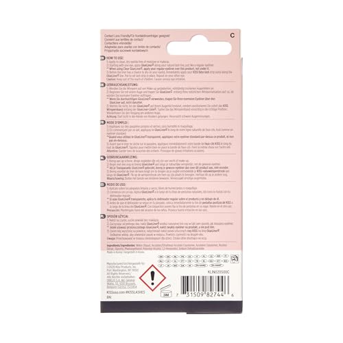 KISS 2-in-1 Lash Glueliner - Felt-Tip Eyeliner & Adhesive, Pack of 2