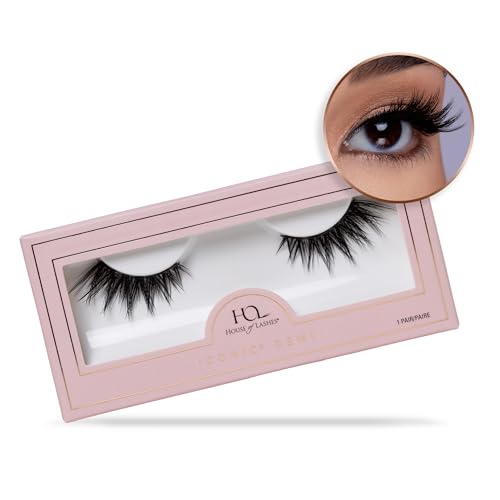 House of Lashes Iconic Demi Faux Mink Lashes - Comfortable Cat-Eye Effect