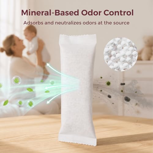 Momcozy Diaper Pail Deodorizer Refills - 4 Packs, Fragrance-Free