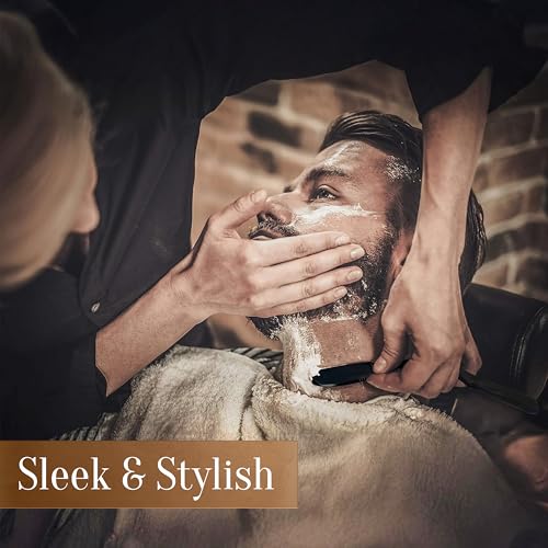 Facón Professional Straight Edge Razor Kit with 100 Platinum Blades