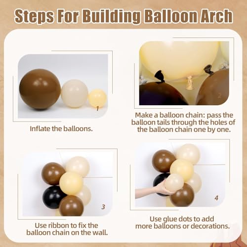 Western Cowboy Balloon Arch Kit - 36pcs Balloons for Baby Showers & Parties