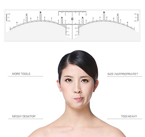 Disposable Eyebrow Ruler Stickers for Microblading - 50 Pcs