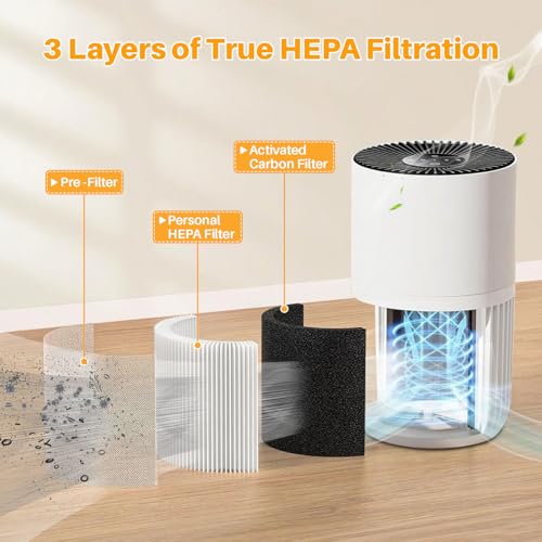 2 Pack True HEPA Replacement Filters for Govee H7126 Air Purifier