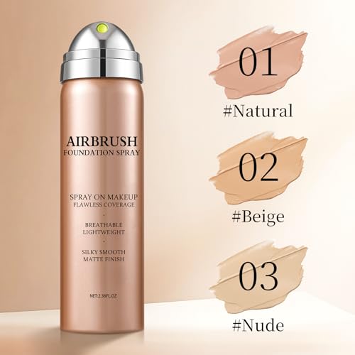 QIUFSSE Air Brush Makeup Foundation 02 Beige - Flawless Airbrush Foundation