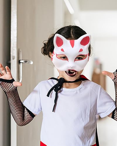 DIY White Paper Cat Masks for Cosplay & Masquerade Costume Props