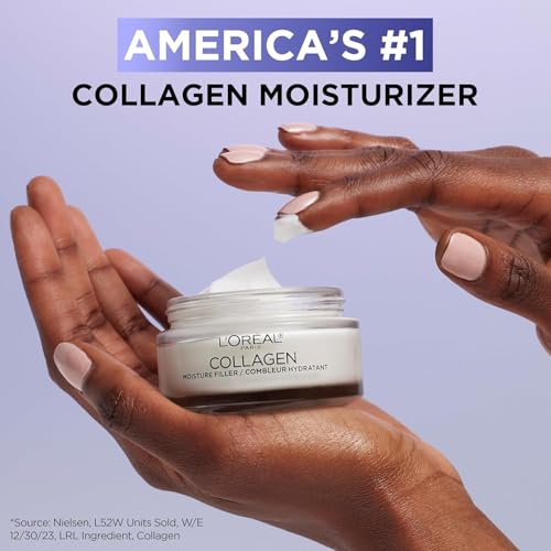 L'Oreal Paris Collagen Moisture Filler Anti-Aging Face Moisturizer, Scented 3.4 Oz