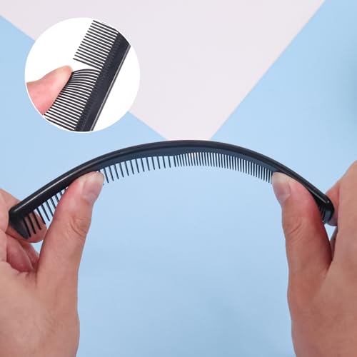 Disposable Combs in Bulk - 7in x 4in, 100 Count Wide & Fine Tooth