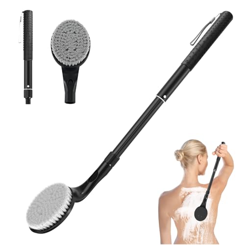 Gobiteli Long Handle Back Scrubber for Shower - Adjustable Body Brush