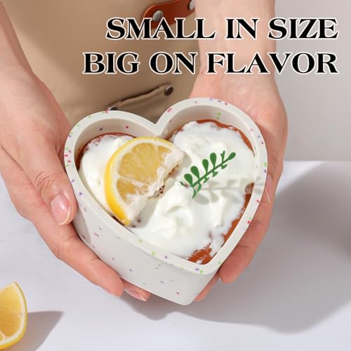 4 Inch Nonstick Silicone Heart Cake Pans Set of 3