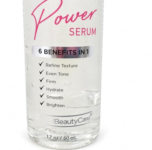 Global Beauty Care Power Serum - Hydrating Face Serum with Hyaluronic Acid, 1.7 oz