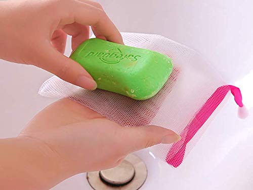 10 Pack Exfoliating Mesh Soap Pouches for Bubble Foam & Shower Lather