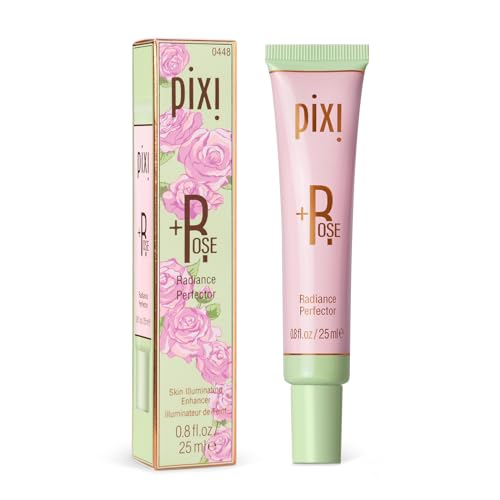 Pixi Rose Radiance Primer - Brightening & Blurring Skin Perfector with Rose Water & Hyaluronic Acid, 0.8 fl oz