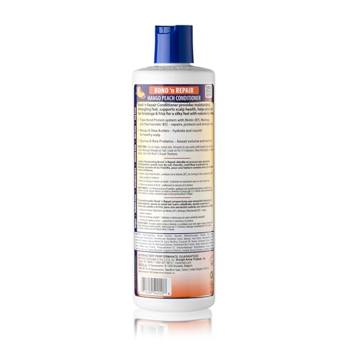 Bond ’n Repair Conditioner for Damaged Hair with Biotin, Mango & Niacinamide, Mane 'n Tail 11.2 fl oz