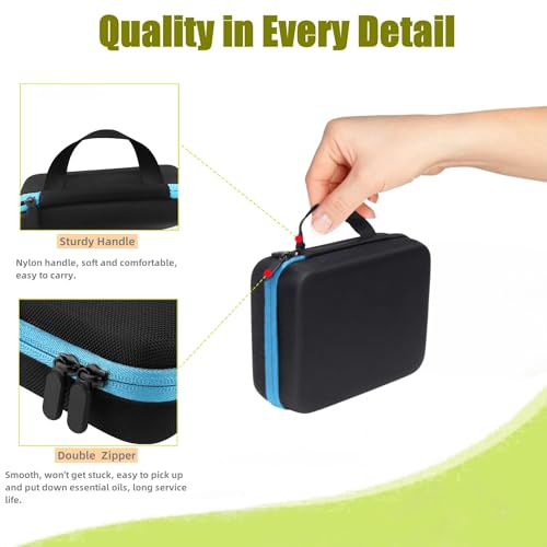 Essential Oil Carrying Case - 30-Bottle Hard Shell EVA Storage Organizer