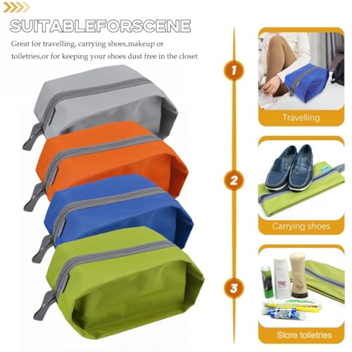 Tumecos 4 Pack Large Waterproof Travel Organizer Bags - Mix1