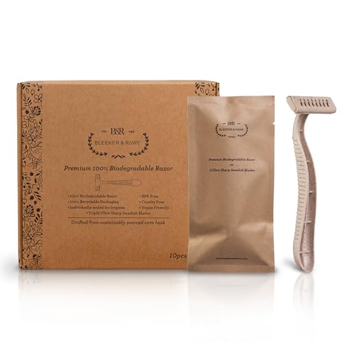 Bleeker & Röwe Eco-Friendly Disposable Razors - Triple Swedish Steel Blades